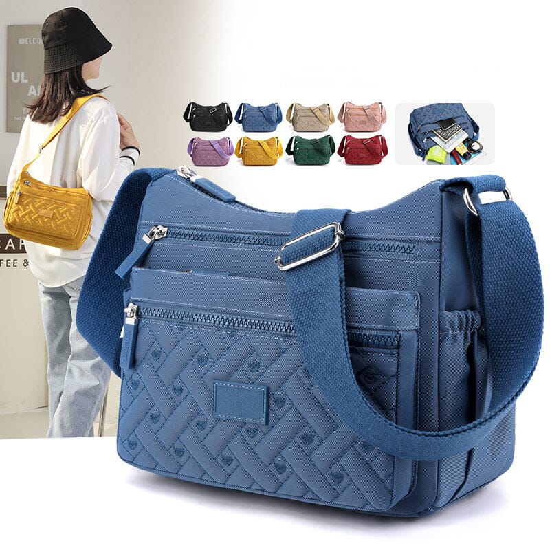 Sac Messenger Luxe en Nylon Imperméable avec Bandoulière Ajustable