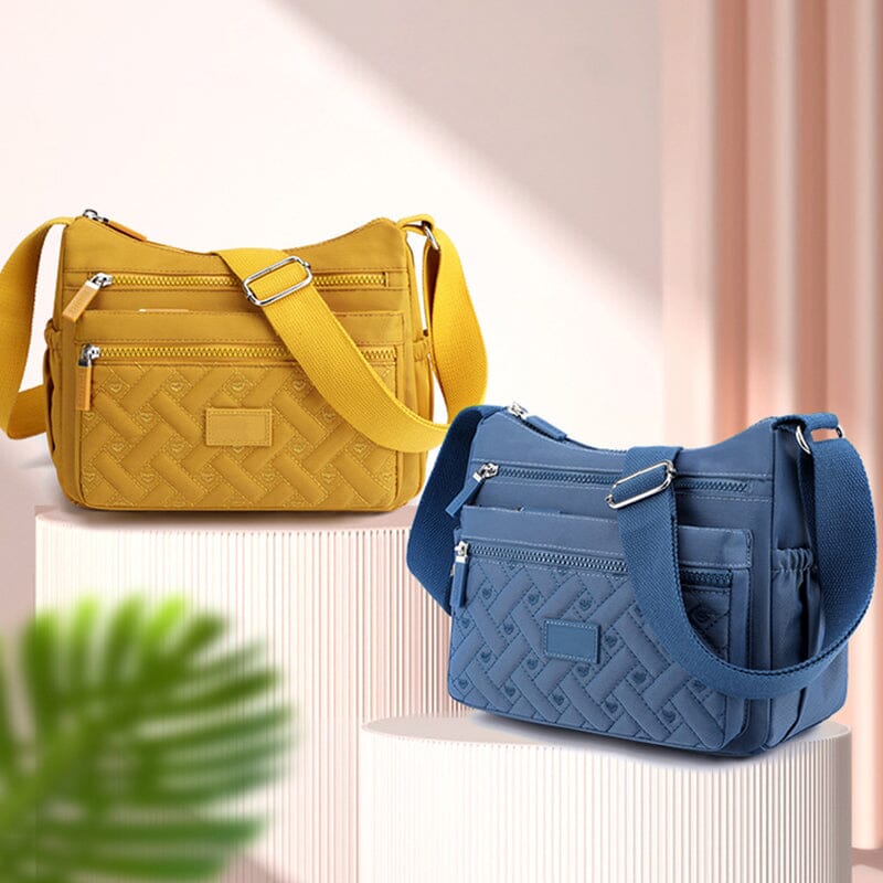 Sac Messenger Luxe en Nylon Imperméable avec Bandoulière Ajustable