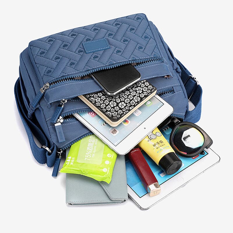 Sac Messenger Luxe en Nylon Imperméable avec Bandoulière Ajustable