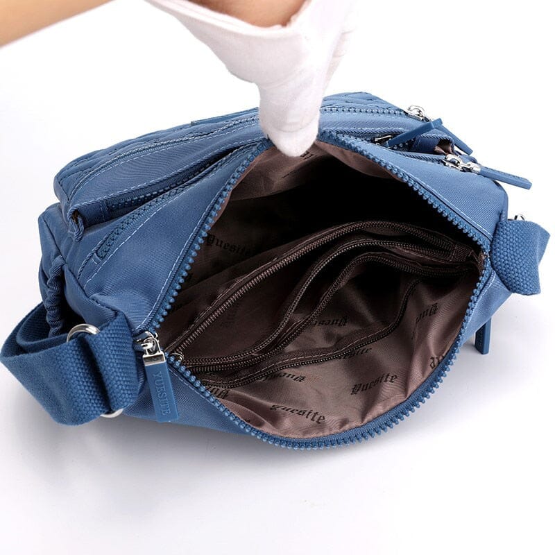 Sac Messenger Luxe en Nylon Imperméable avec Bandoulière Ajustable