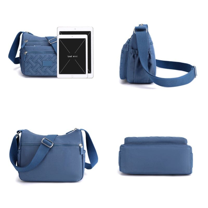 Sac Messenger Luxe en Nylon Imperméable avec Bandoulière Ajustable