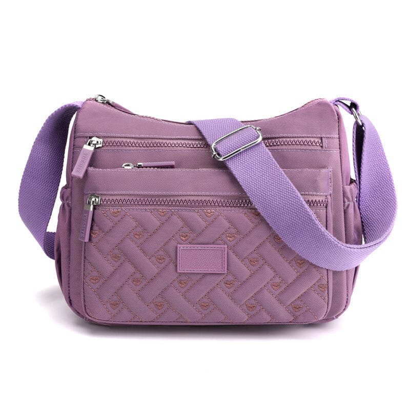 Sac Messenger Luxe en Nylon Imperméable avec Bandoulière Ajustable