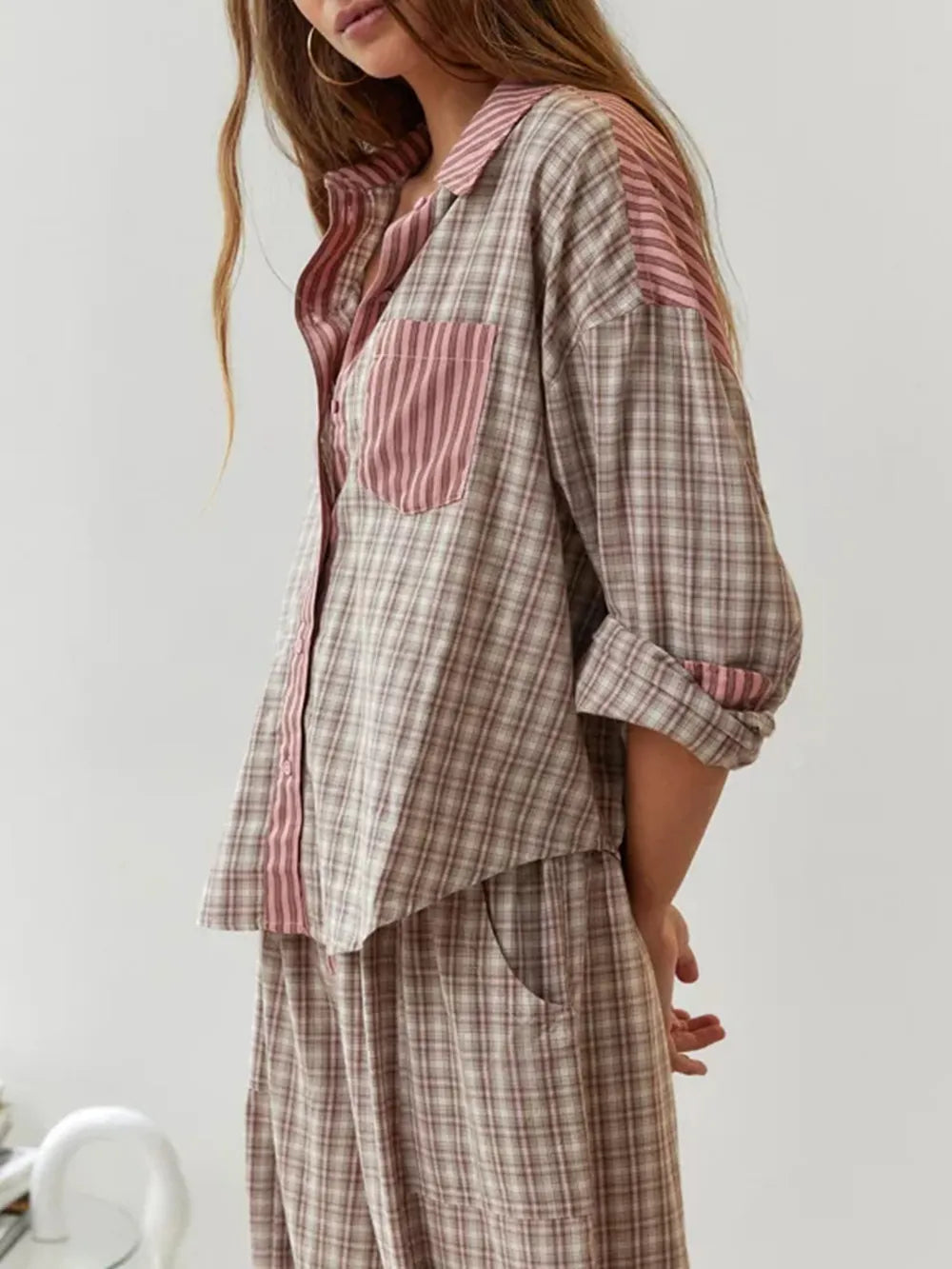 Olino - Ensemble pyjama chic 2 pièces confortable et élégant