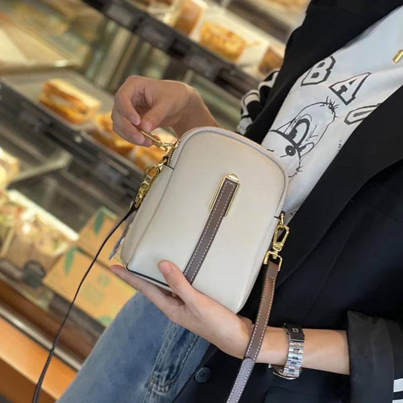 Sac en cuir élégance à blocs de couleurs de luxe