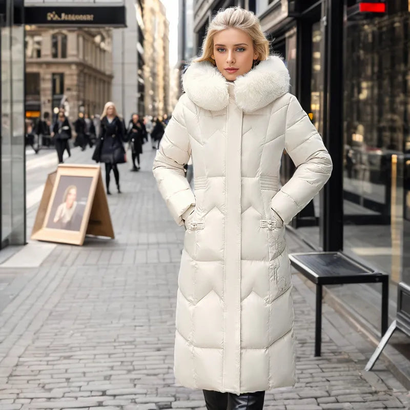 Manteau d'Hiver Élégant Long Enveloppant