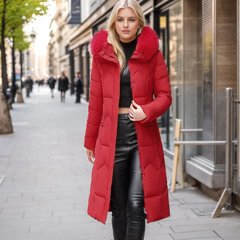 Manteau d'Hiver Élégant Long Enveloppant