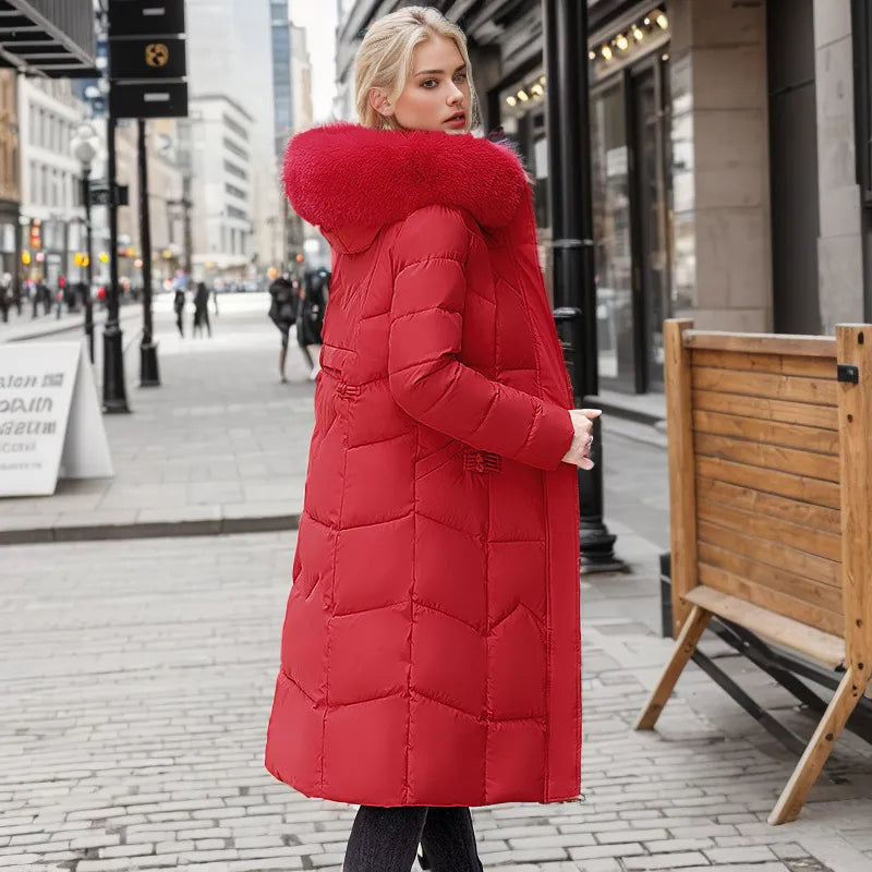 Manteau d'Hiver Élégant Long Enveloppant