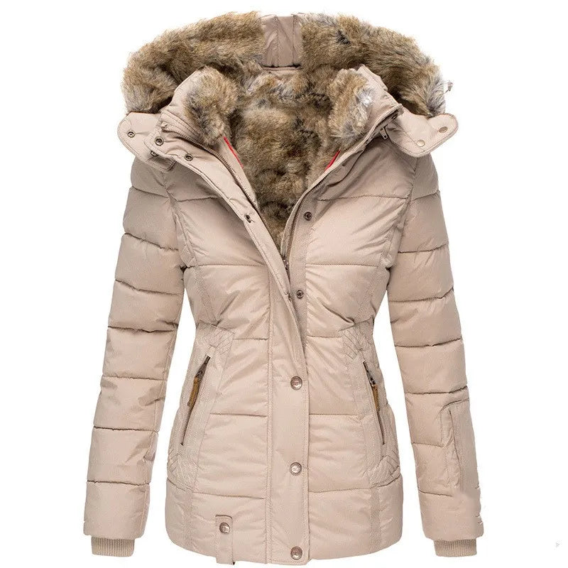 LuxeFemme - Manteau d'hiver en duvet pour femme