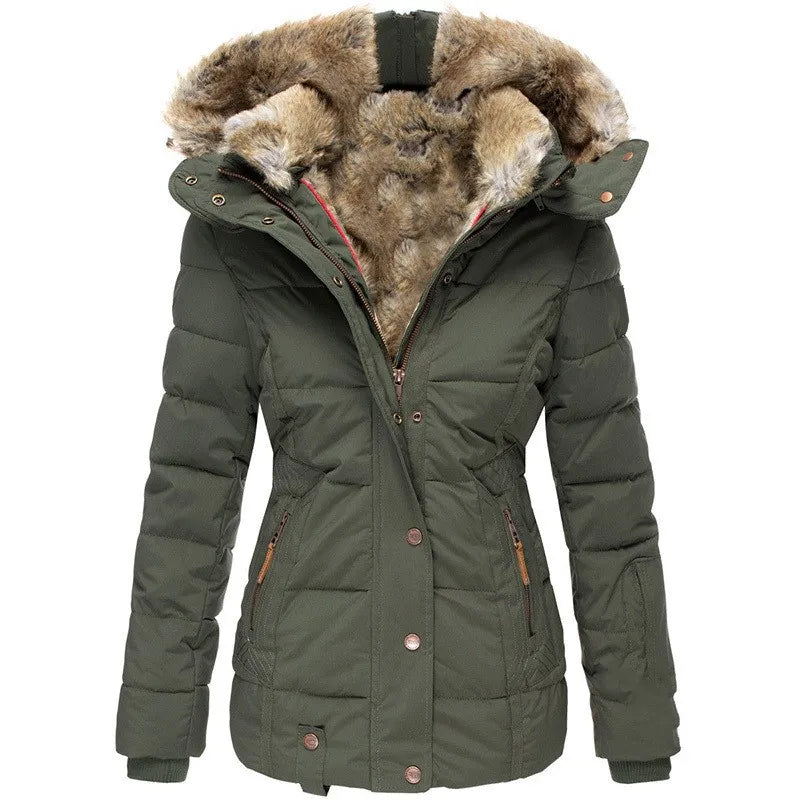 LuxeFemme - Manteau d'hiver en duvet pour femme