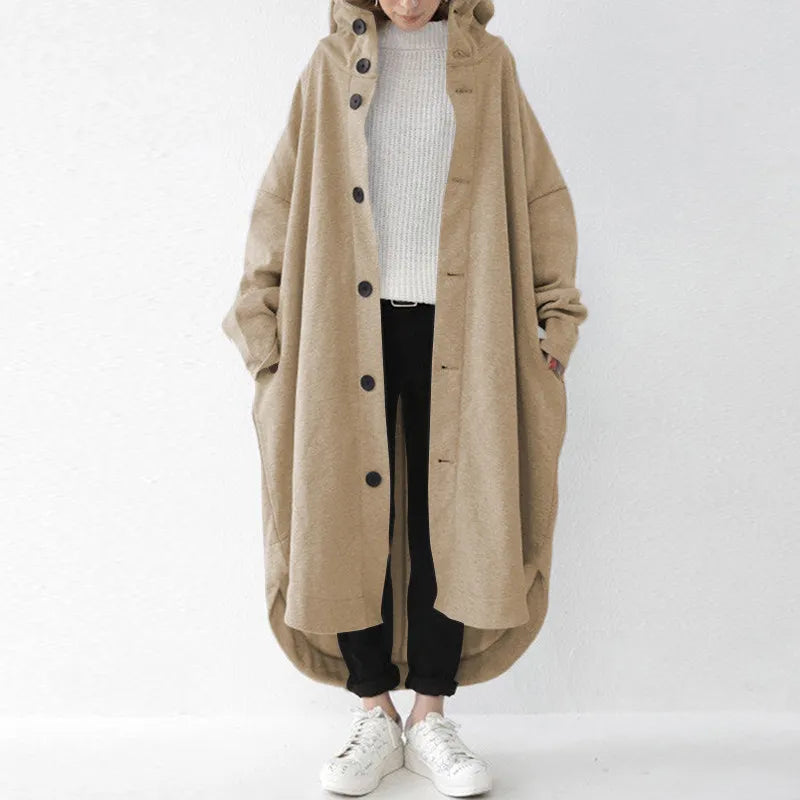 Luxe Élégant - Manteau Trench Oversize Grande Taille