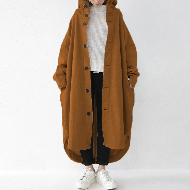 Luxe Élégant - Manteau Trench Oversize Grande Taille
