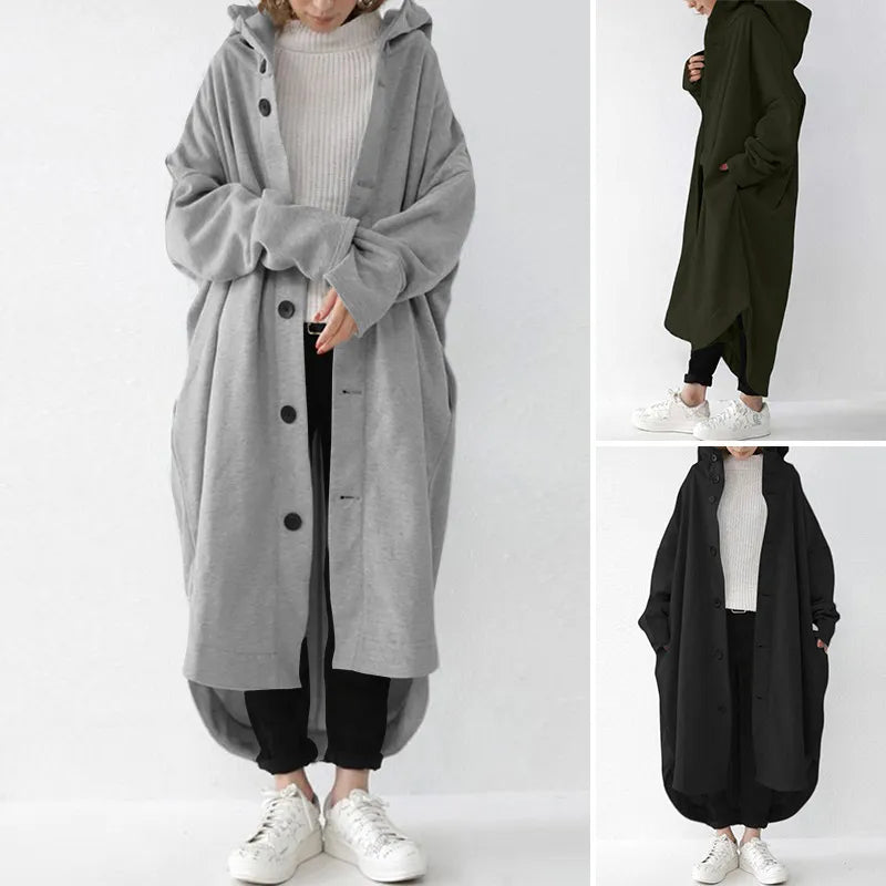 Luxe Élégant - Manteau Trench Oversize Grande Taille