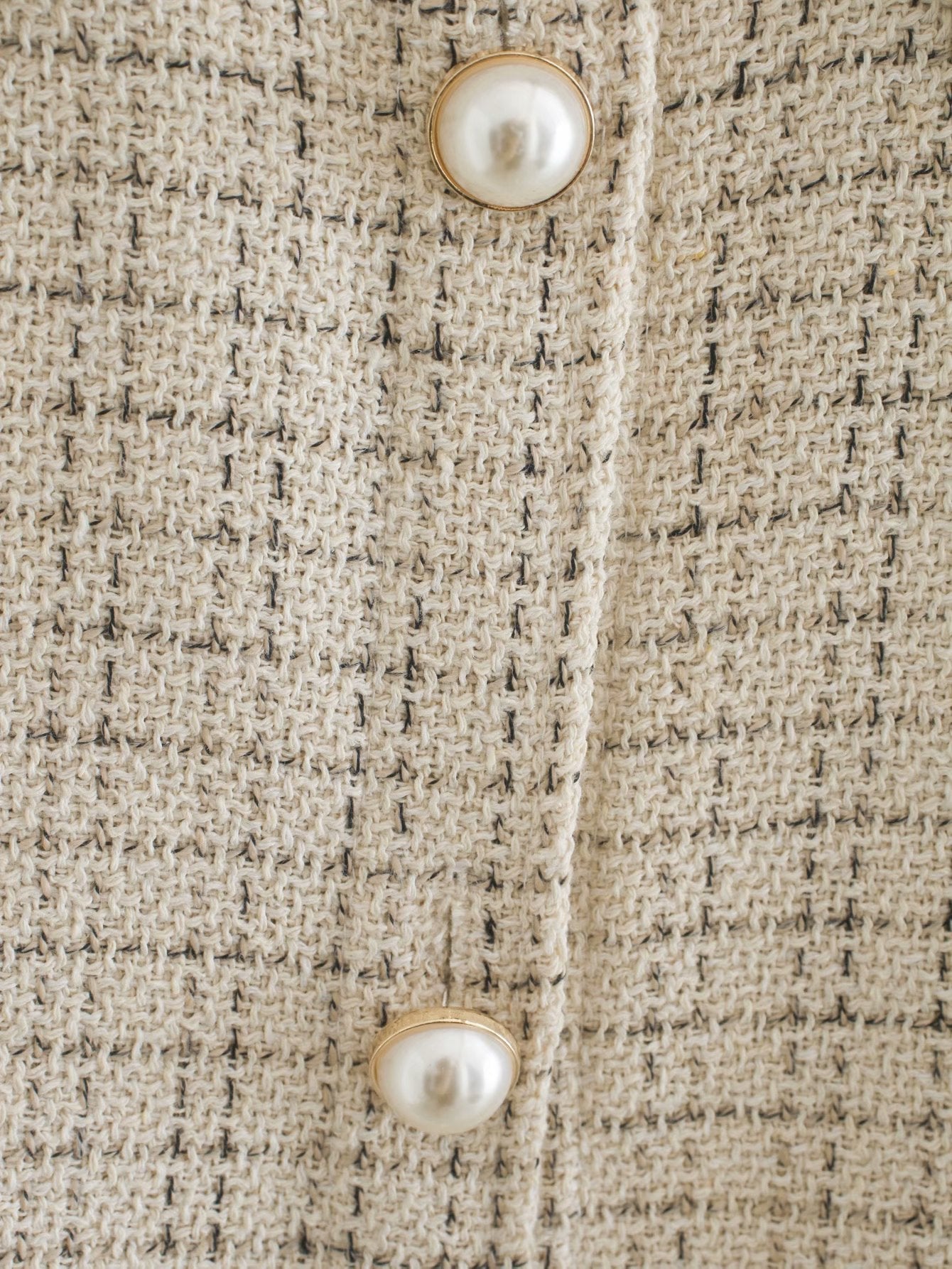 Manteau Élégance Perle - Veste pour femmes avec boutons décoratifs en perles