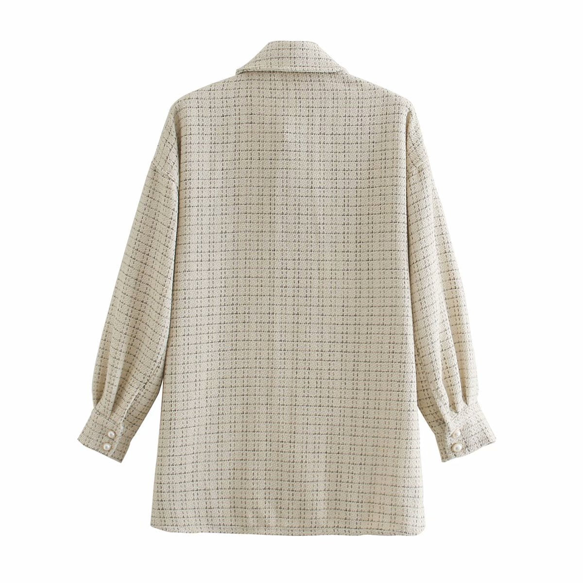 Manteau Élégance Perle - Veste pour femmes avec boutons décoratifs en perles