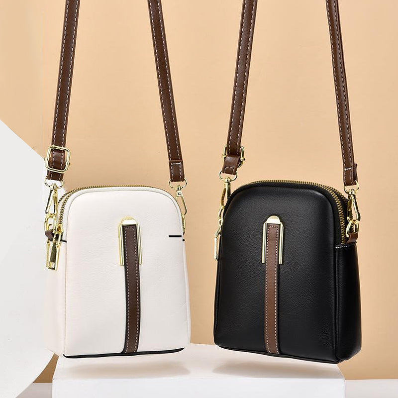Sac en cuir élégance à blocs de couleurs de luxe