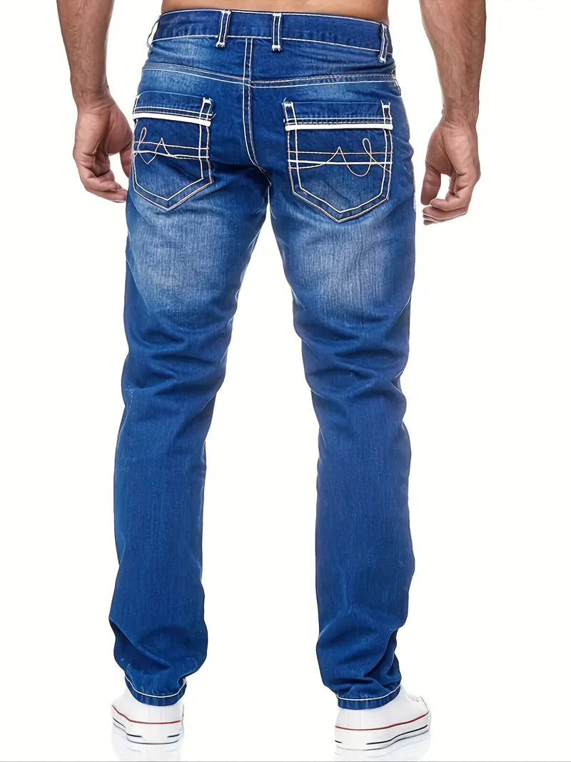 Jeans fuselés haut de gamme pour hommes par Léo
