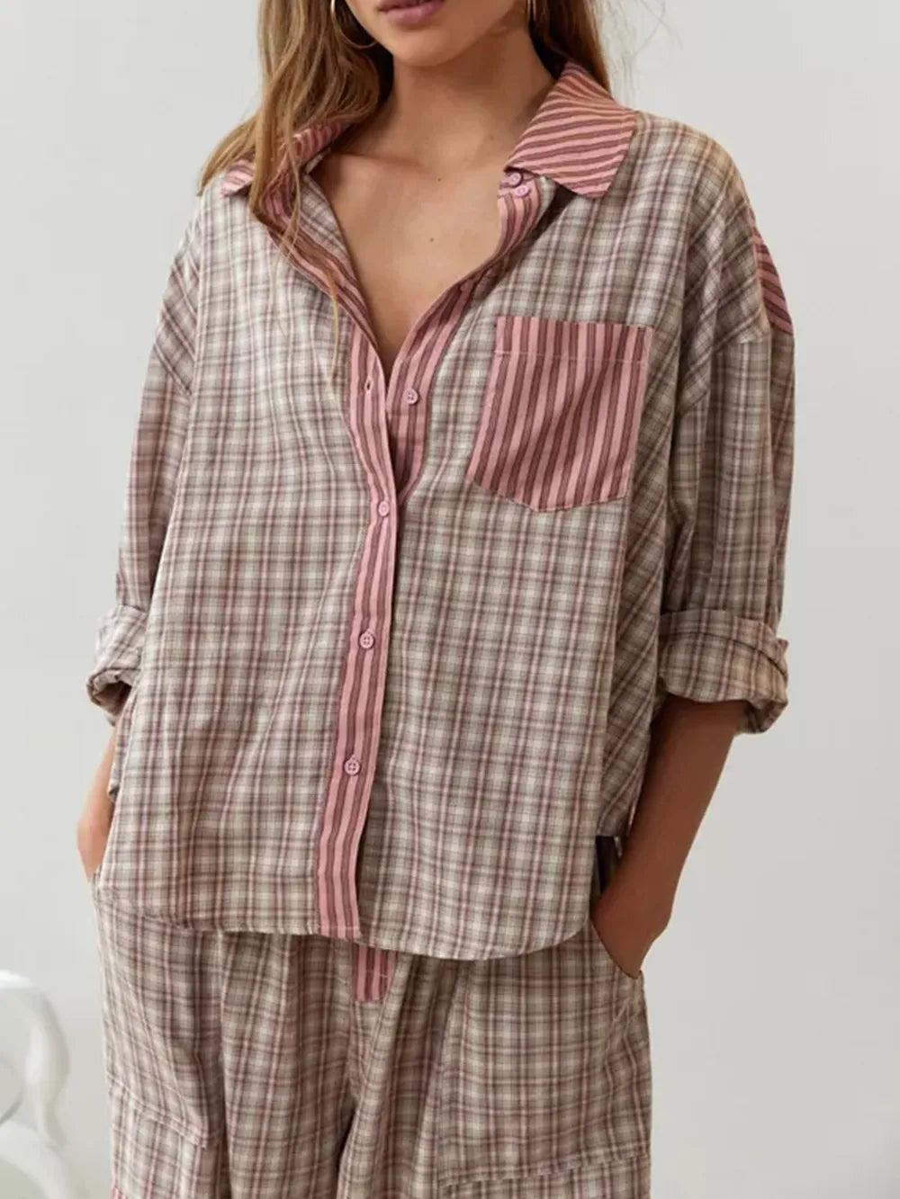 Olino - Ensemble pyjama chic 2 pièces confortable et élégant