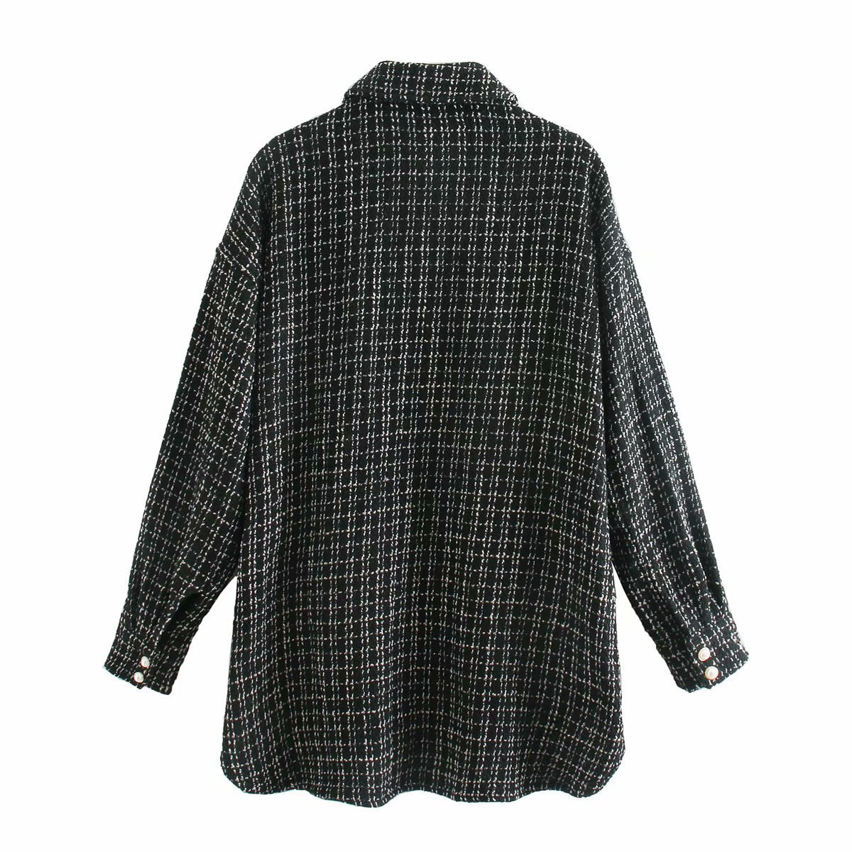 Manteau Élégance Perle - Veste pour femmes avec boutons décoratifs en perles