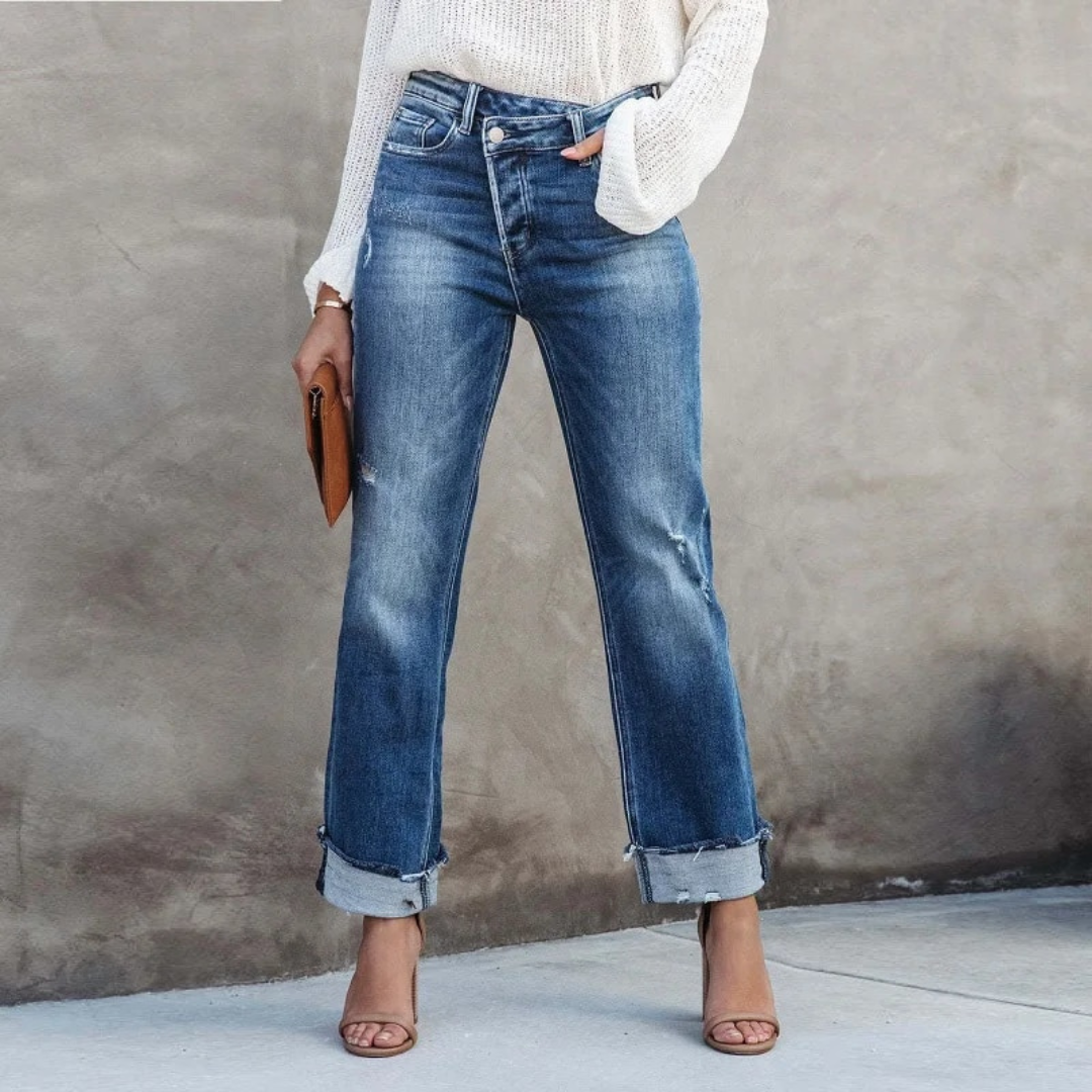 Jeans Élégance - Pantalon Confort Premium pour Femme