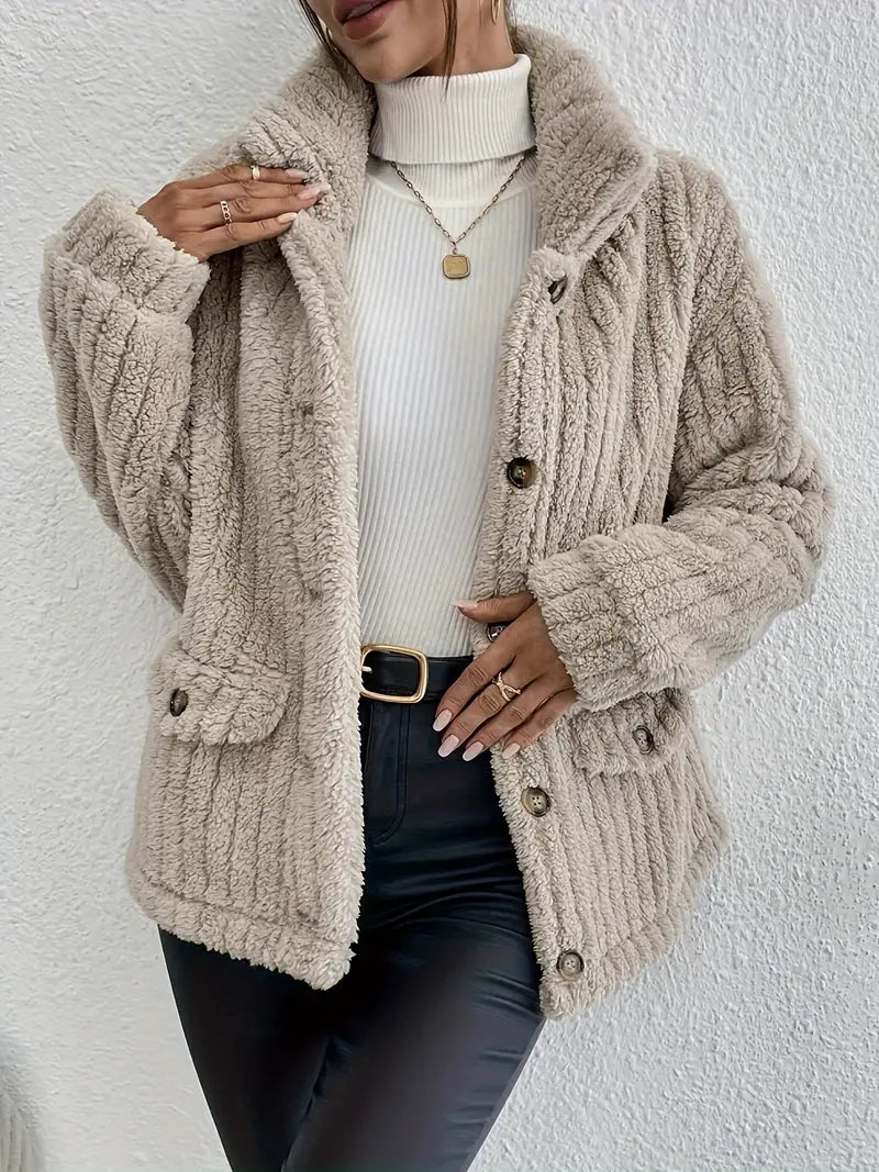 Manteau en cuir véritable pour femme, design élégant et sophistiqué