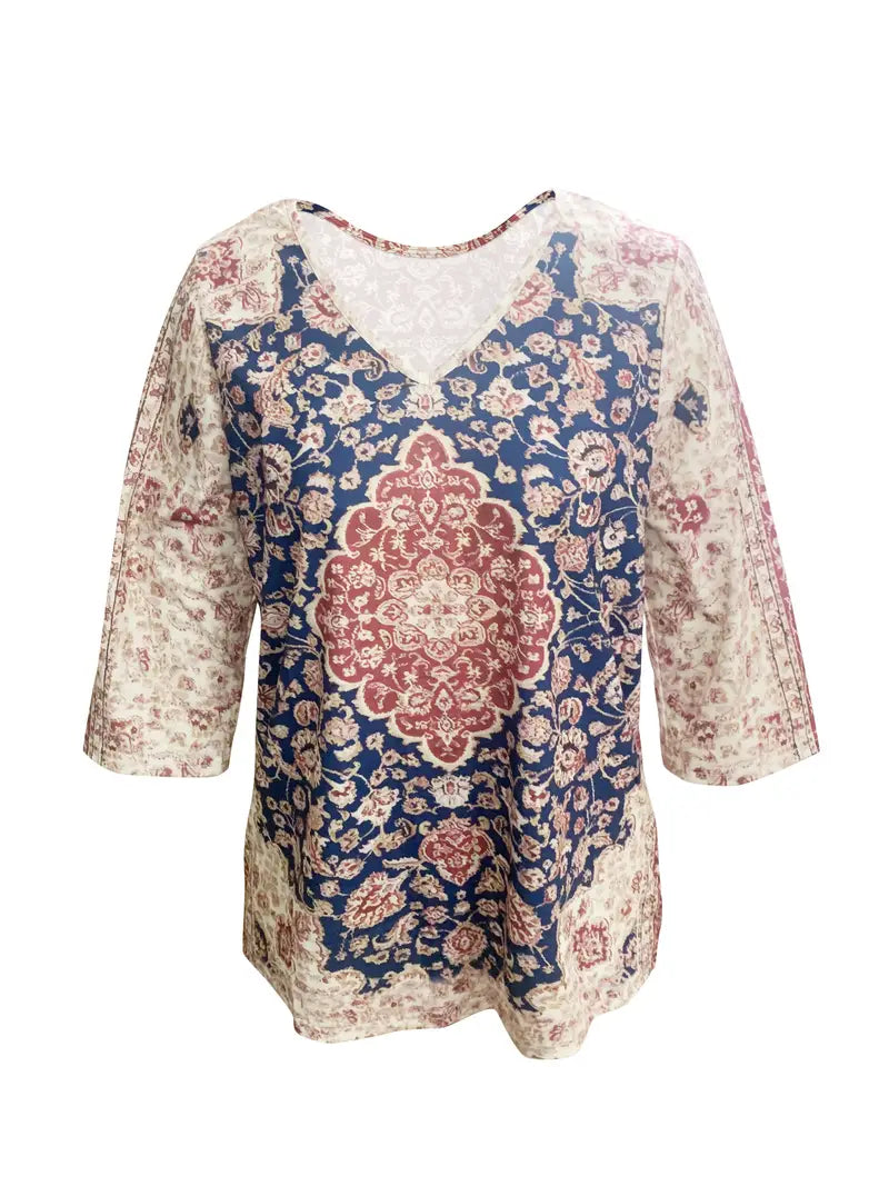 Lina - Chemise Haut élégant à col asymétrique et manches fluides