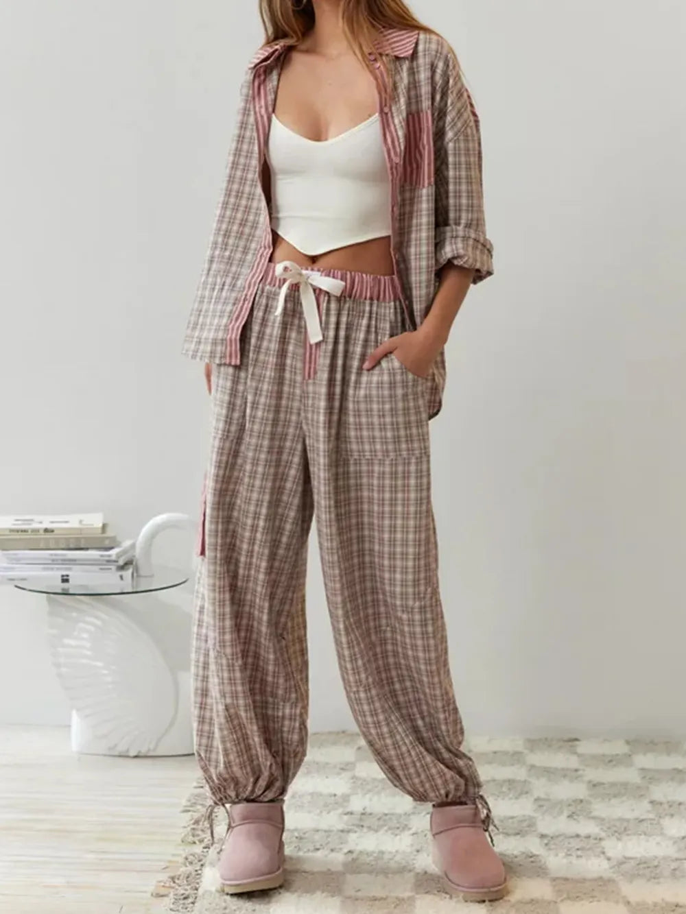 Olino - Ensemble pyjama chic 2 pièces confortable et élégant