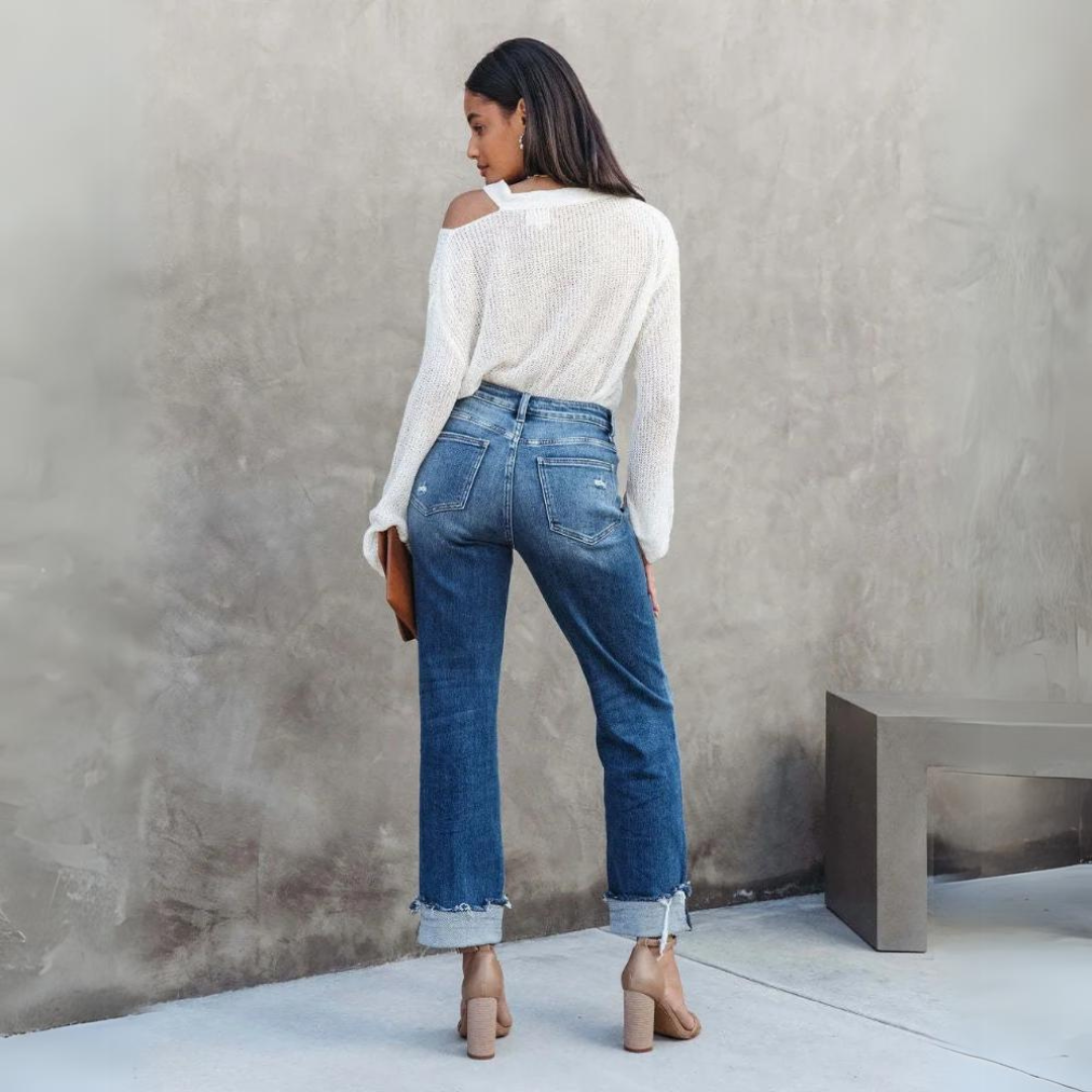 Jeans Élégance - Pantalon Confort Premium pour Femme