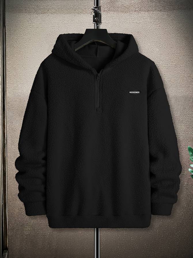 LuxeHood - Sweat-shirt en polaire avec capuche haut de gamme