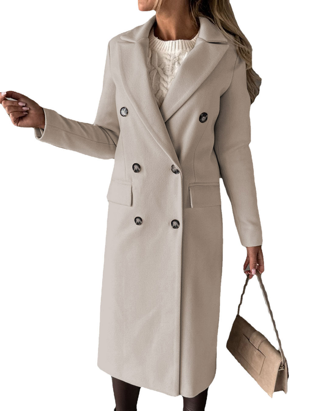 Leront - Manteau d'hiver trench-coat premium