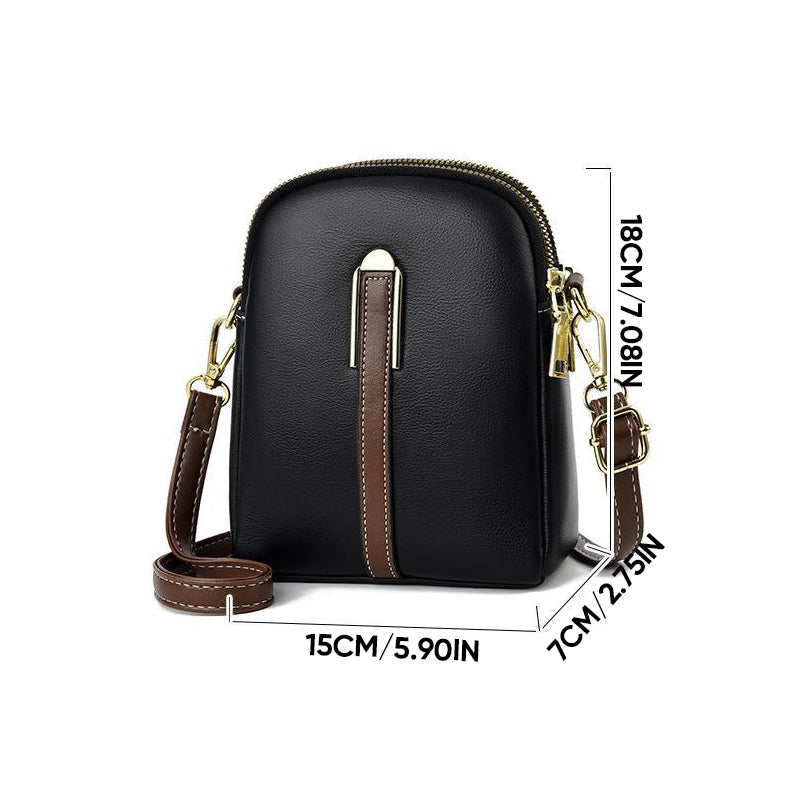 Sac en cuir élégance à blocs de couleurs de luxe