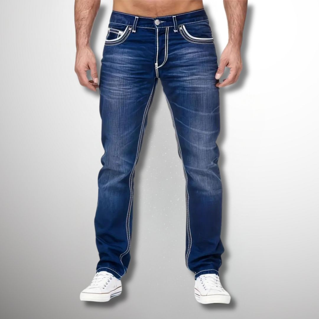 Jeans fuselés haut de gamme pour hommes par Léo