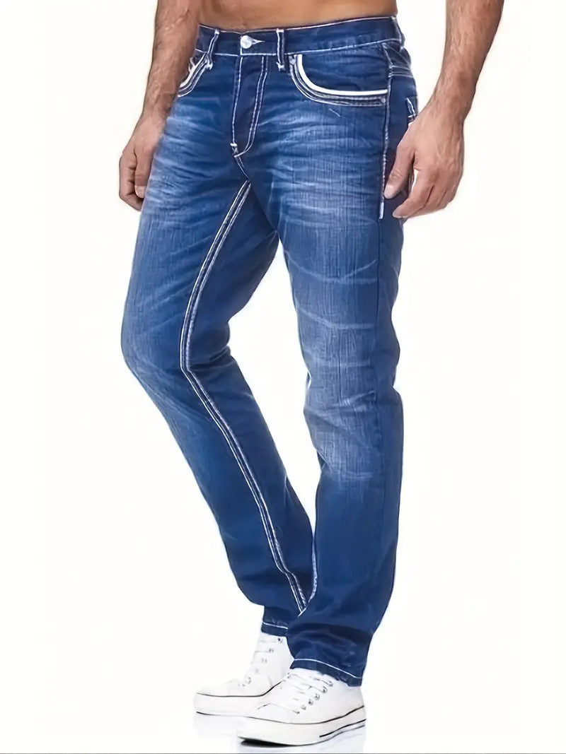 Jeans fuselés haut de gamme pour hommes par Léo