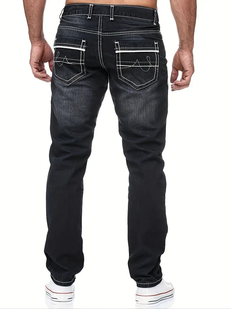 Jeans fuselés haut de gamme pour hommes par Léo