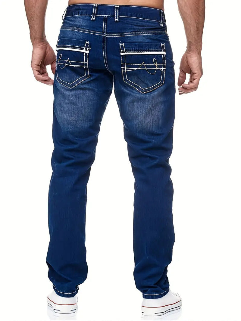 Jeans fuselés haut de gamme pour hommes par Léo