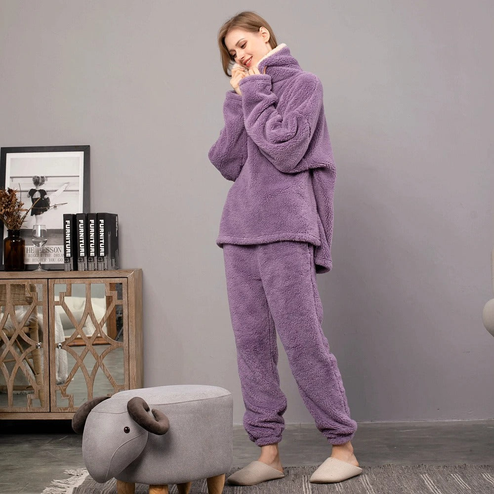 Ensemble Pyjama Polaire Luxe de Nuit – Douceur Épaisse