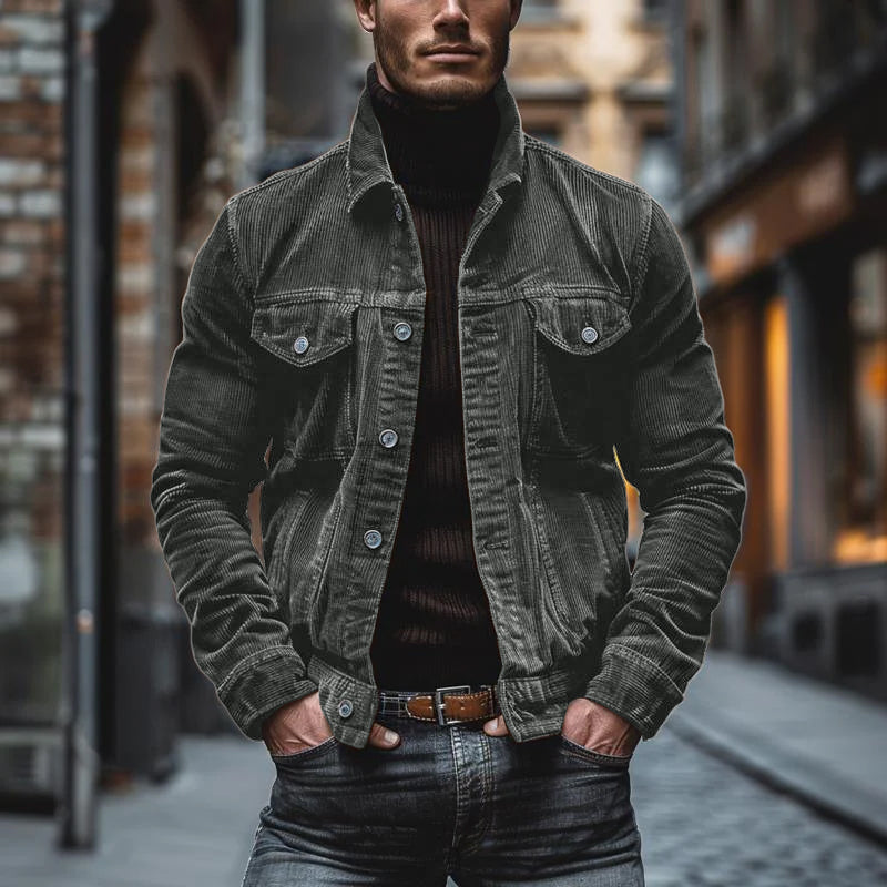 Vancouver - Blouson en velours côtelé rétro pour homme