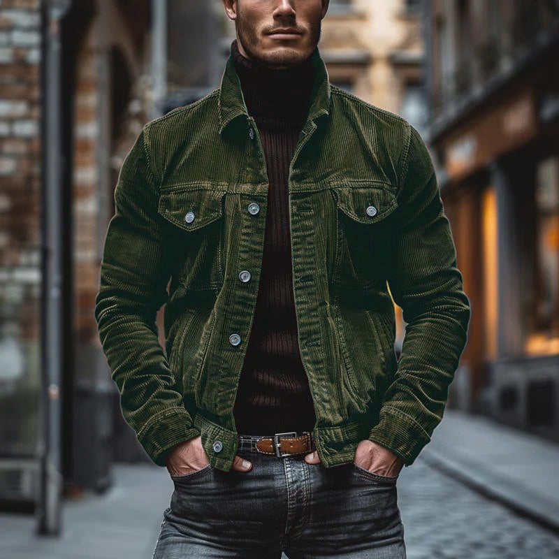 Vancouver - Blouson en velours côtelé rétro pour homme