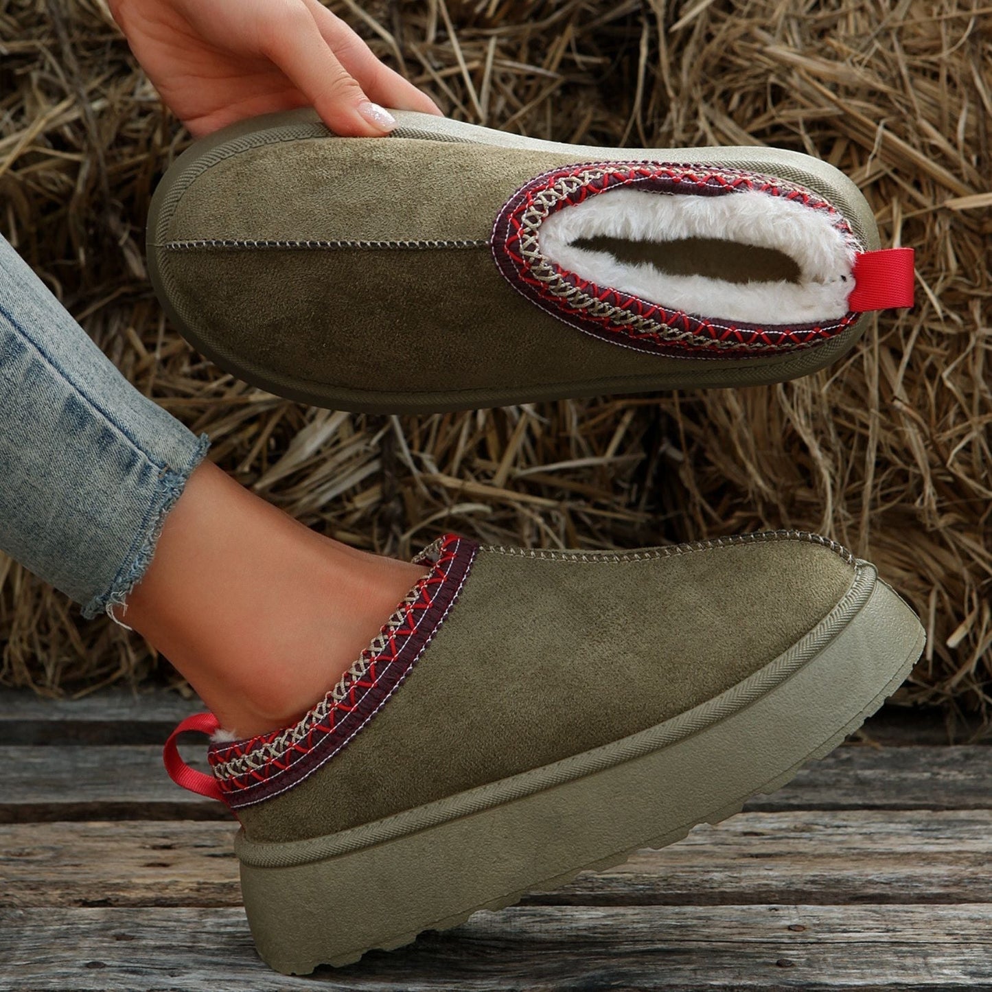 Soleil d'Hiver - Bottines en peau de mouton véritable