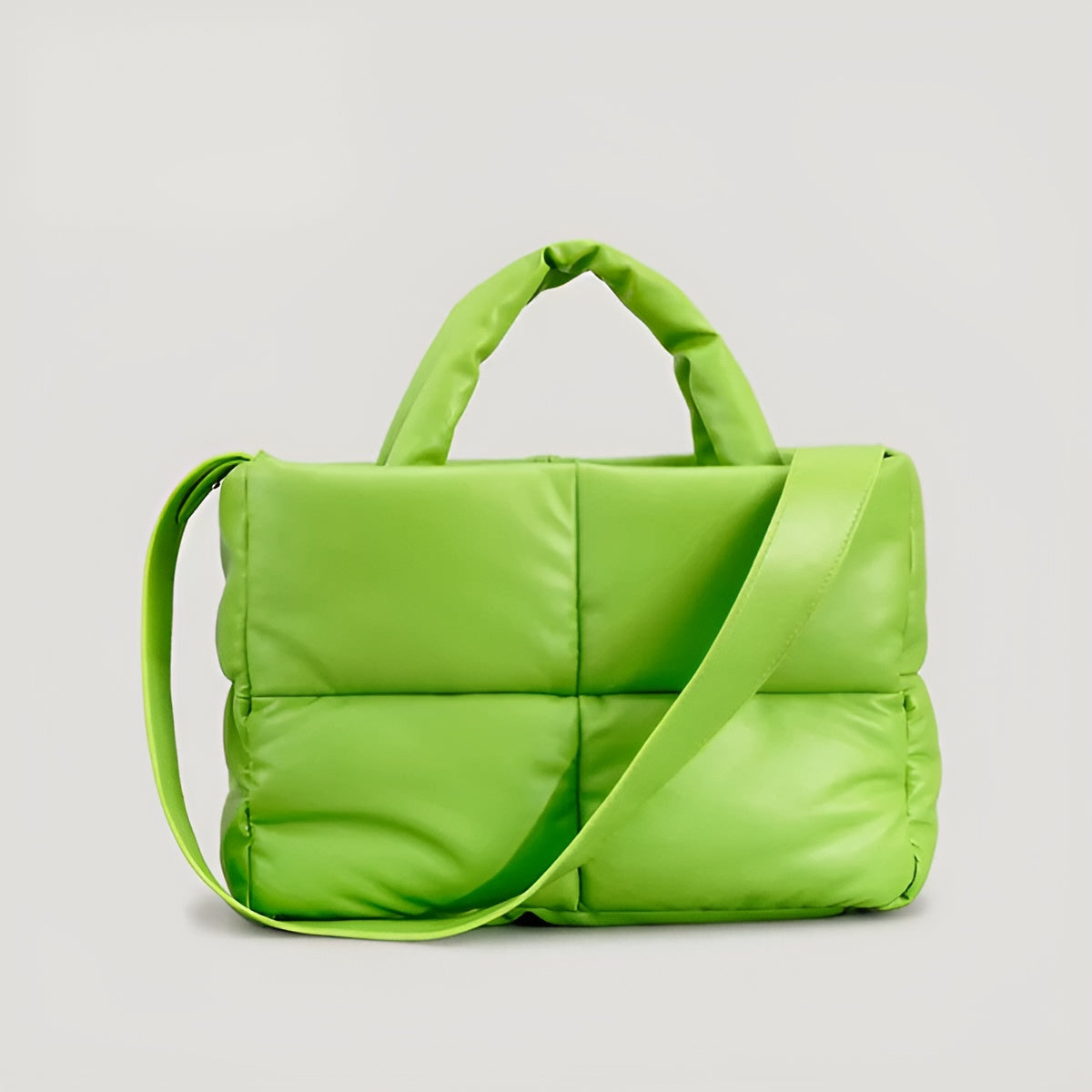 Sac Emily Élégant en Cuir Matelassé Multifonction avec Bandoulière Polyvalente