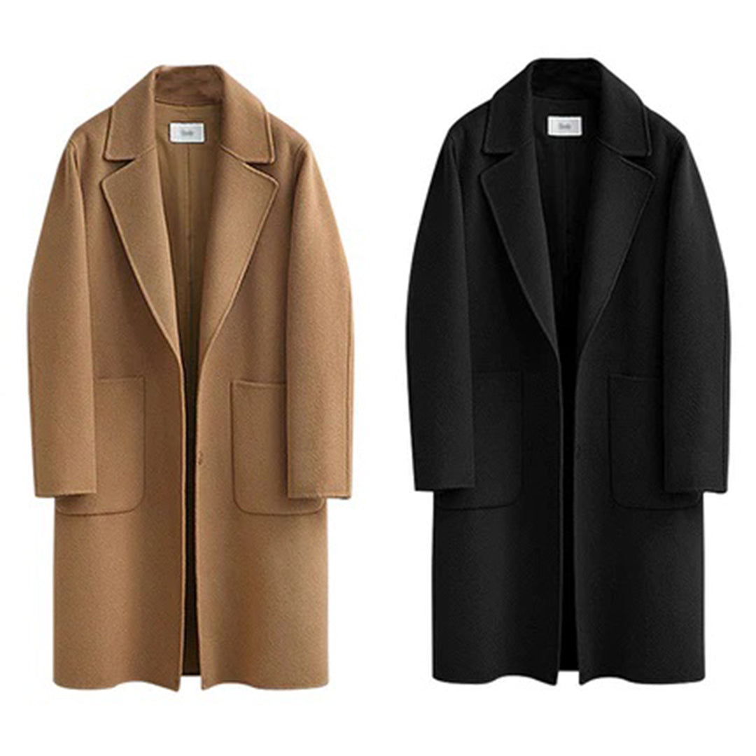Manteau d'hiver Prestige - Long Manteau Élégant en Laine de Haute Qualité