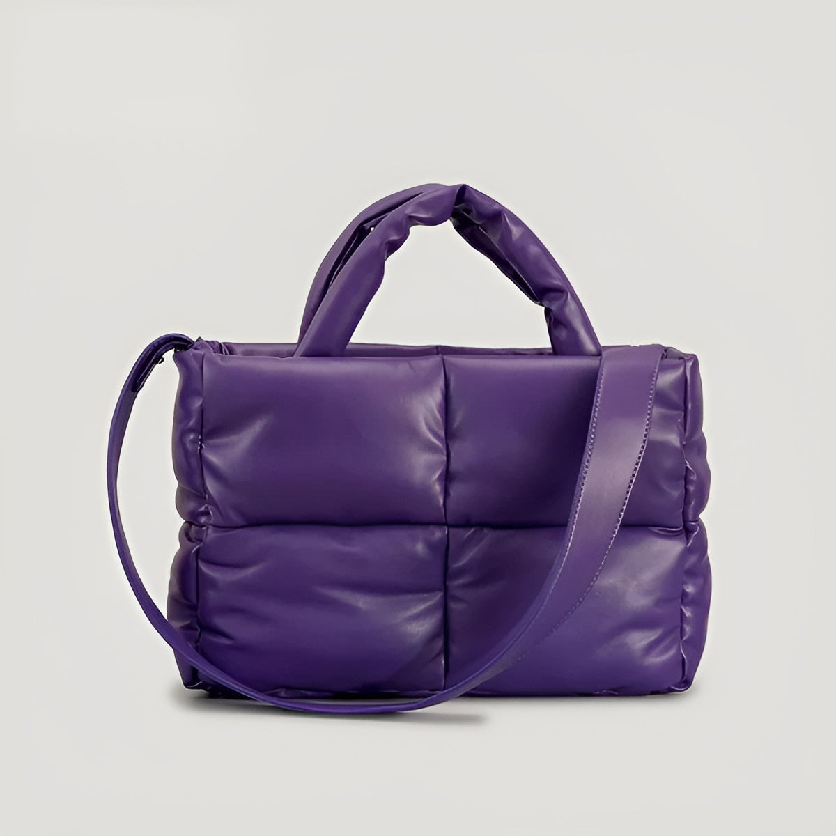 Sac Emily Élégant en Cuir Matelassé Multifonction avec Bandoulière Polyvalente