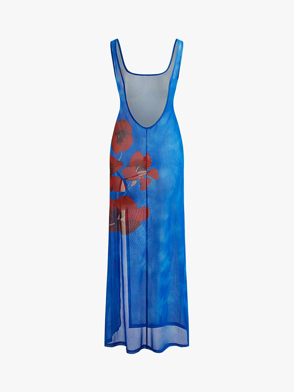 Robe Élégance Fleurie à Coupe Cintrée, Décolleté Dos Nu et Fente Divine