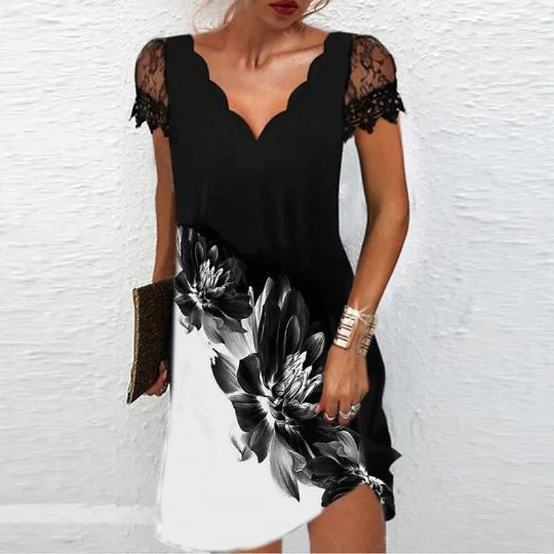 Robe Midi Sophistiquée en Soie de Luxe Par Éclat de Mode