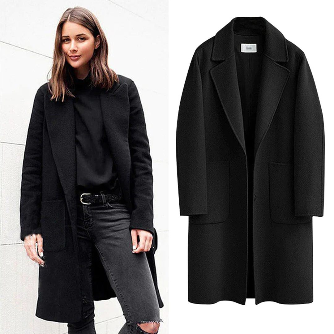 Manteau d'hiver Prestige - Long Manteau Élégant en Laine de Haute Qualité