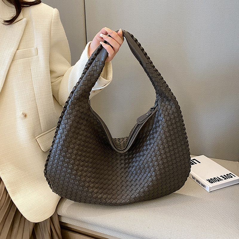 Sac à bandoulière en éco-cuir tressé Luxe by Élégance Paris
