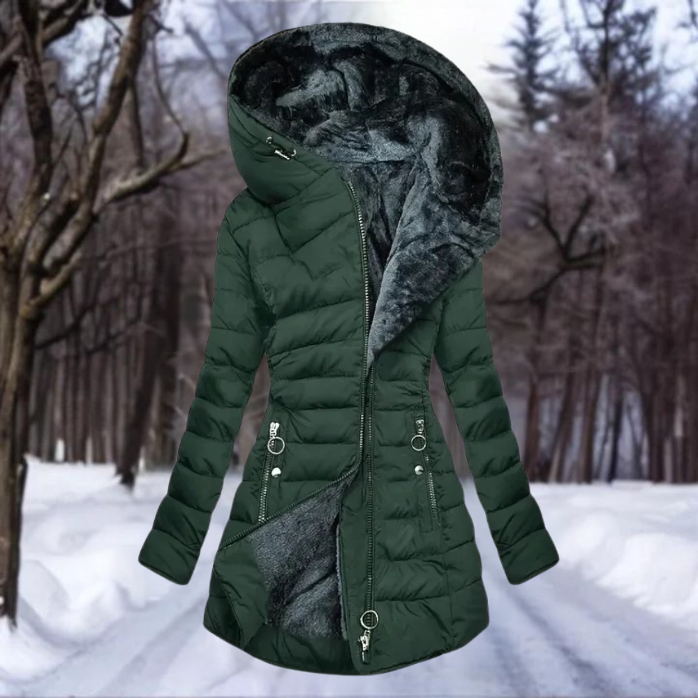 Manteau en velours opulent pour femme signé Liora