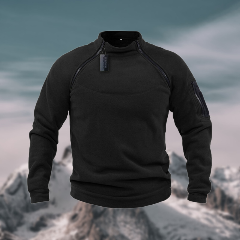 LuxeTech - Veste polaire coupe-vent tactique haut de gamme pour homme