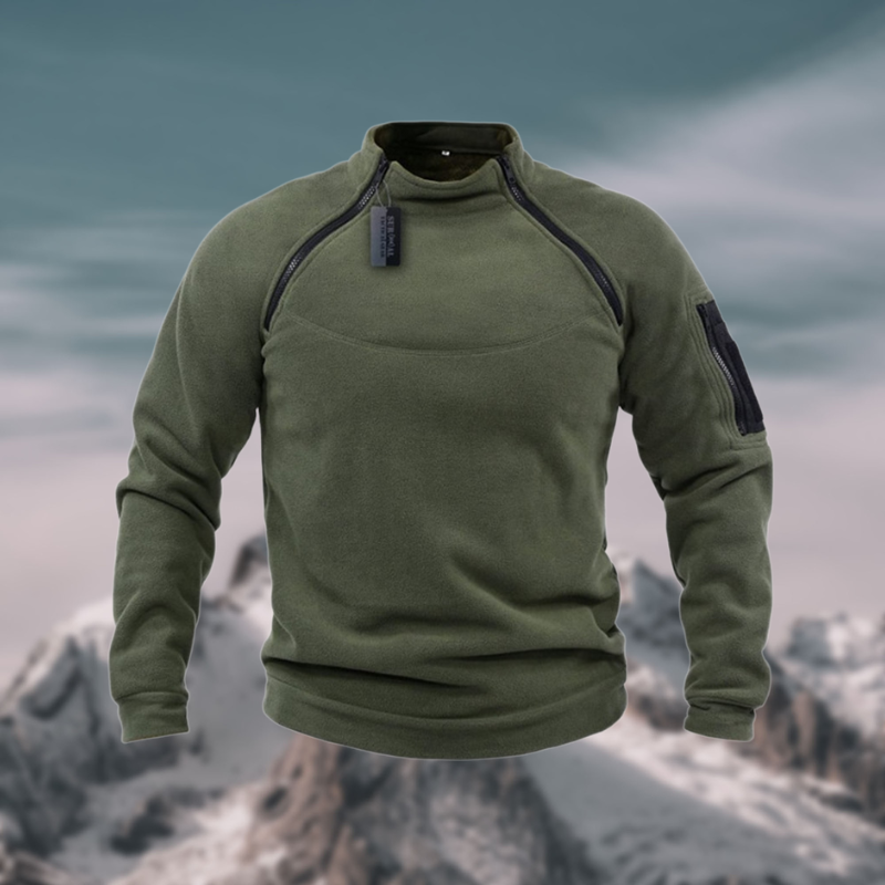 LuxeTech - Veste polaire coupe-vent tactique haut de gamme pour homme