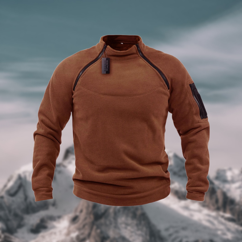 LuxeTech - Veste polaire coupe-vent tactique haut de gamme pour homme
