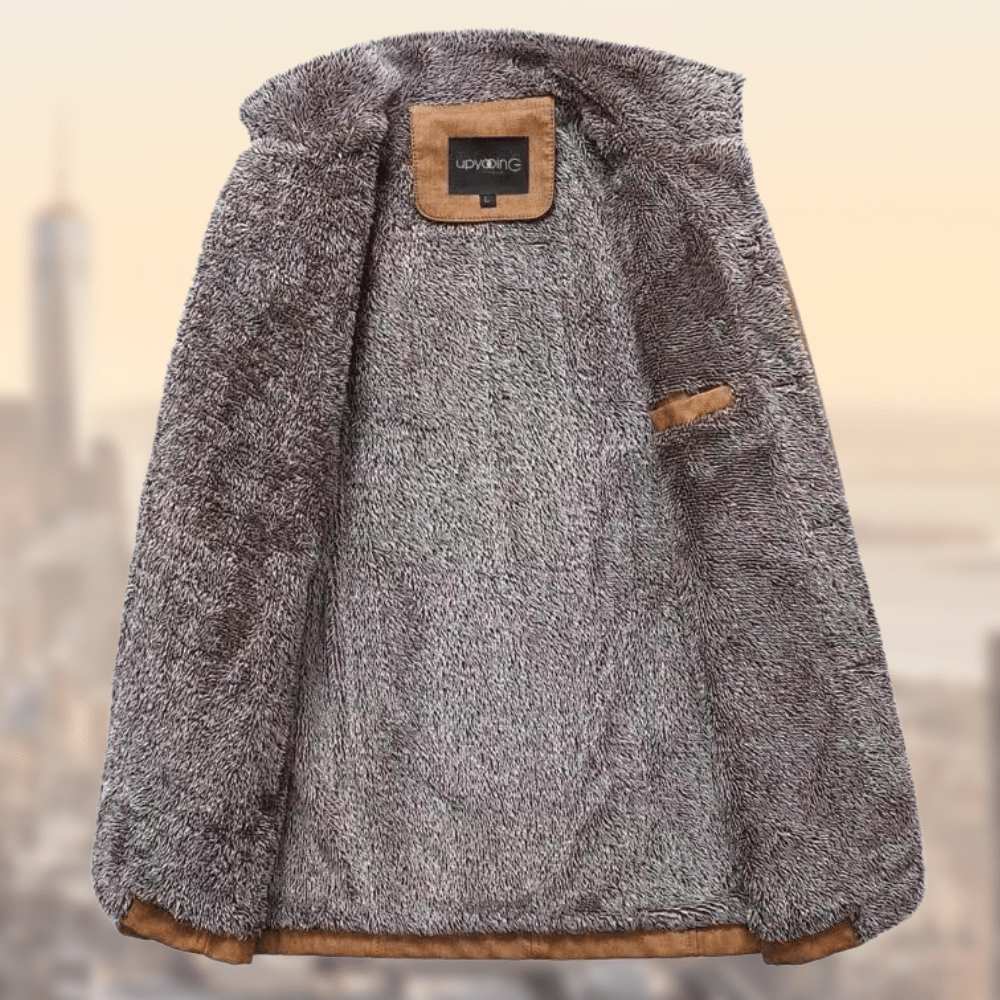 Manteau élégante en laine premium pour homme avec doublure thermique